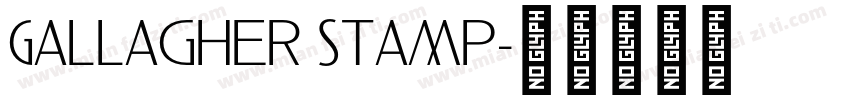 Gallagher Stamp字体转换